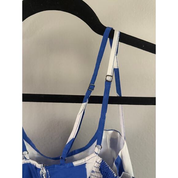 NWT Anthropologie Printed Babydoll Smock Maxi Dress XS Pockets - Picture 5 of 10